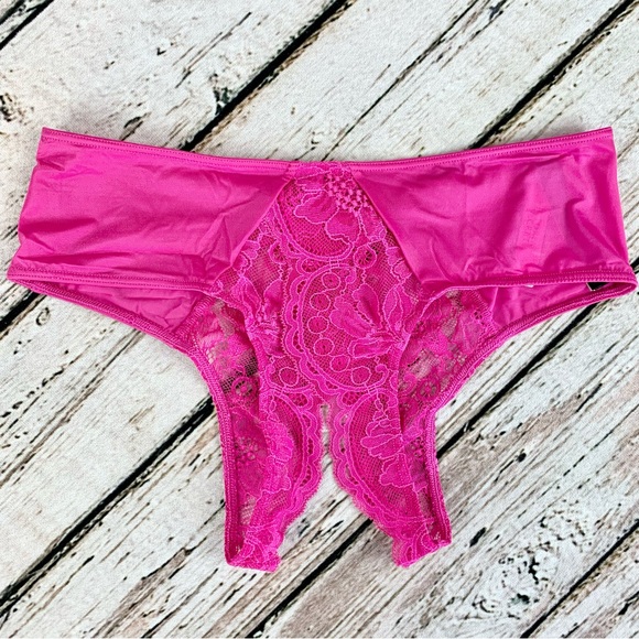 NWT Small Victoria’s Secret Crotchless Panty Panties Vs Lingerie Pink Fairy Sexy - Picture 5 of 8